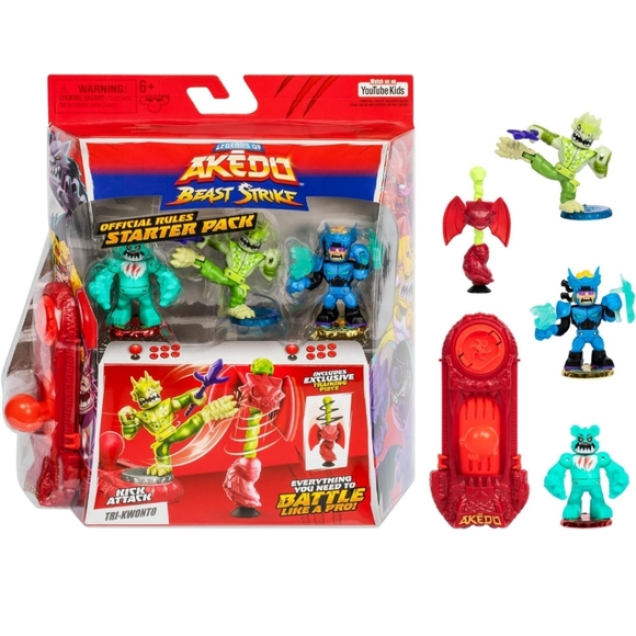 Beast Strike Battle Set - Red, Green, Blue - Picture 1 of 8